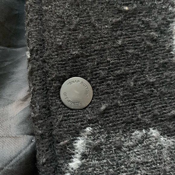 Off White Leather Bomber - Picture 3 of 5